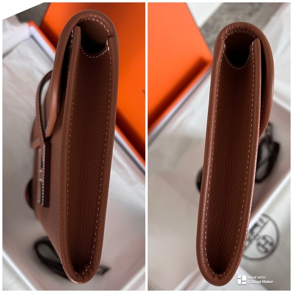 Hermes Jige Elan 29 Clutch in Gold Evercolor with H Closure - Picture 5 of 14